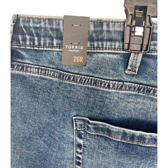 Torrid Womens Sky High Kick Boot Jeans Super Soft Stretch Denim Size 26R - Picture 10 of 16